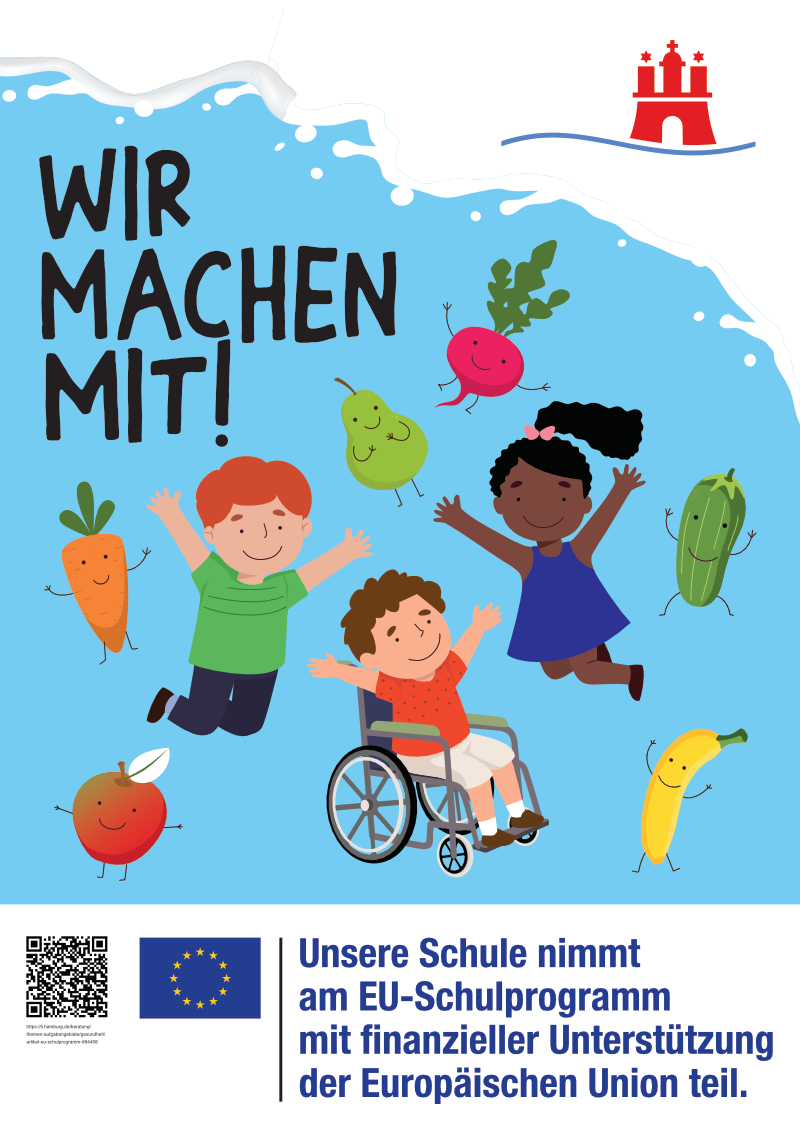 Plakat WIR MACHEN MIT Schulprogramm der Europaeischen Union